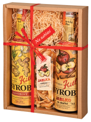 Kitl darčekové balenie na zahriatie – 2 x 500 ml (Jablko, Zázvor a krížalky)