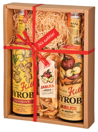 Kitl darčekové balenie na zahriatie – 2 x 500 ml (Jablko, Zázvor a krížalky)