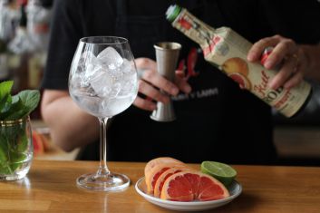 Grepový Gin-Tonic koktail