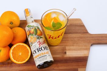Pomarančový sirup Kitl je vhodný k príprave domácich limonád.