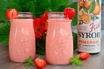Jahodové smoothie s pomarančom od Kitl